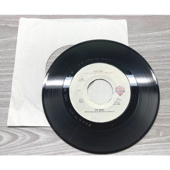 The Time Jungle Love / Oh Baby 45 Soul Funk Record VG/VG+ WB 1981 - Picture 4 of 4
